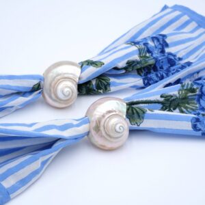 Seashell Napkin Rings, Set of 4