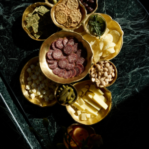 Cluster of Twelve Gold Serving Bowls