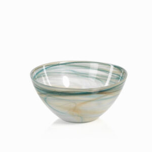 Lagoon Alabaster Glass Bowl