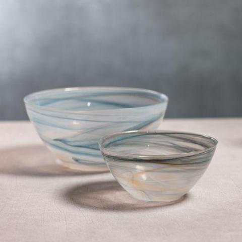 Lagoon Alabaster Glass Bowl - Image 2