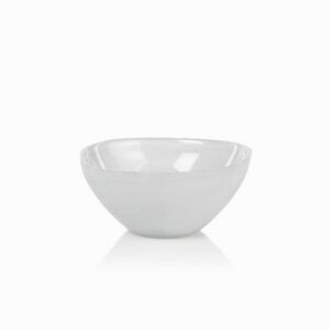 Monte Carlo Alabaster Glass Bowl - White