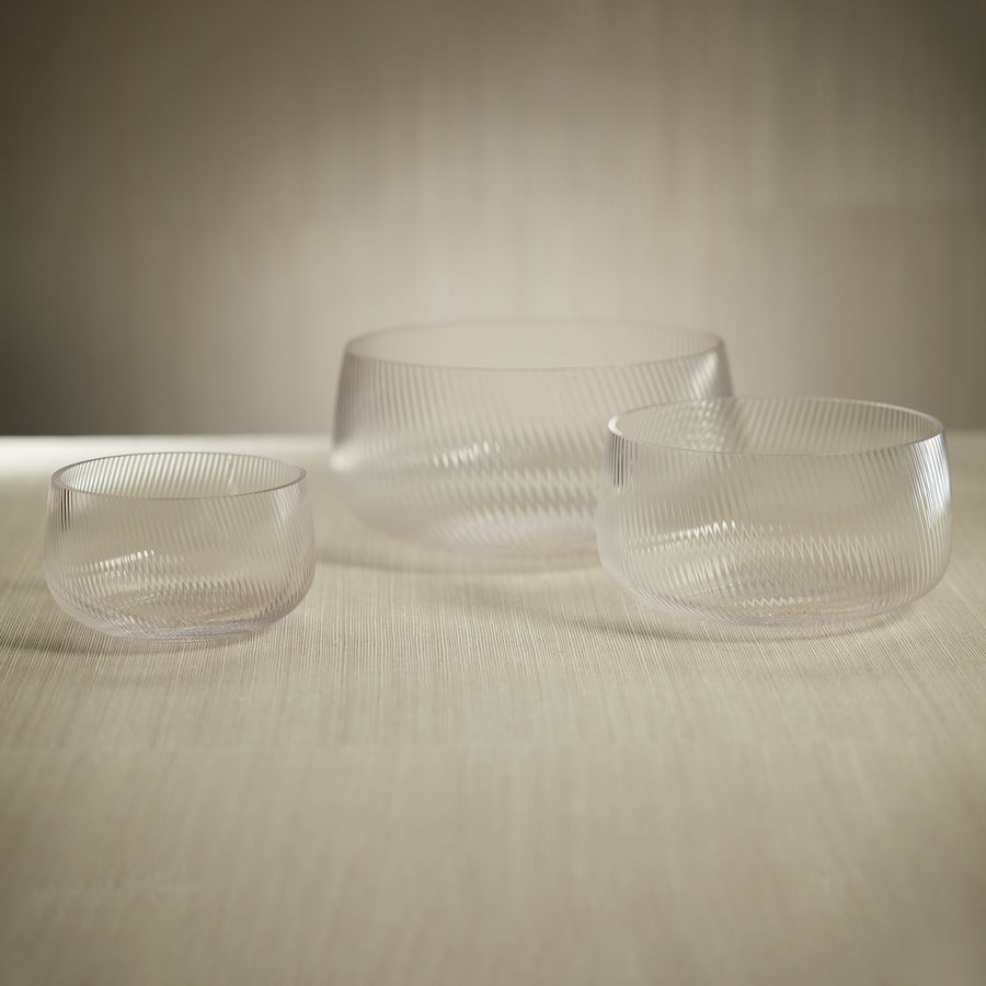 The Connaught Rippled Glass Bowls - Image 2