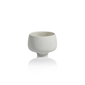 Ridged Condiment Bowl - Matte White