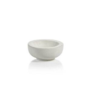 Soft Organic Shape Bowl - Matte White Ceramic