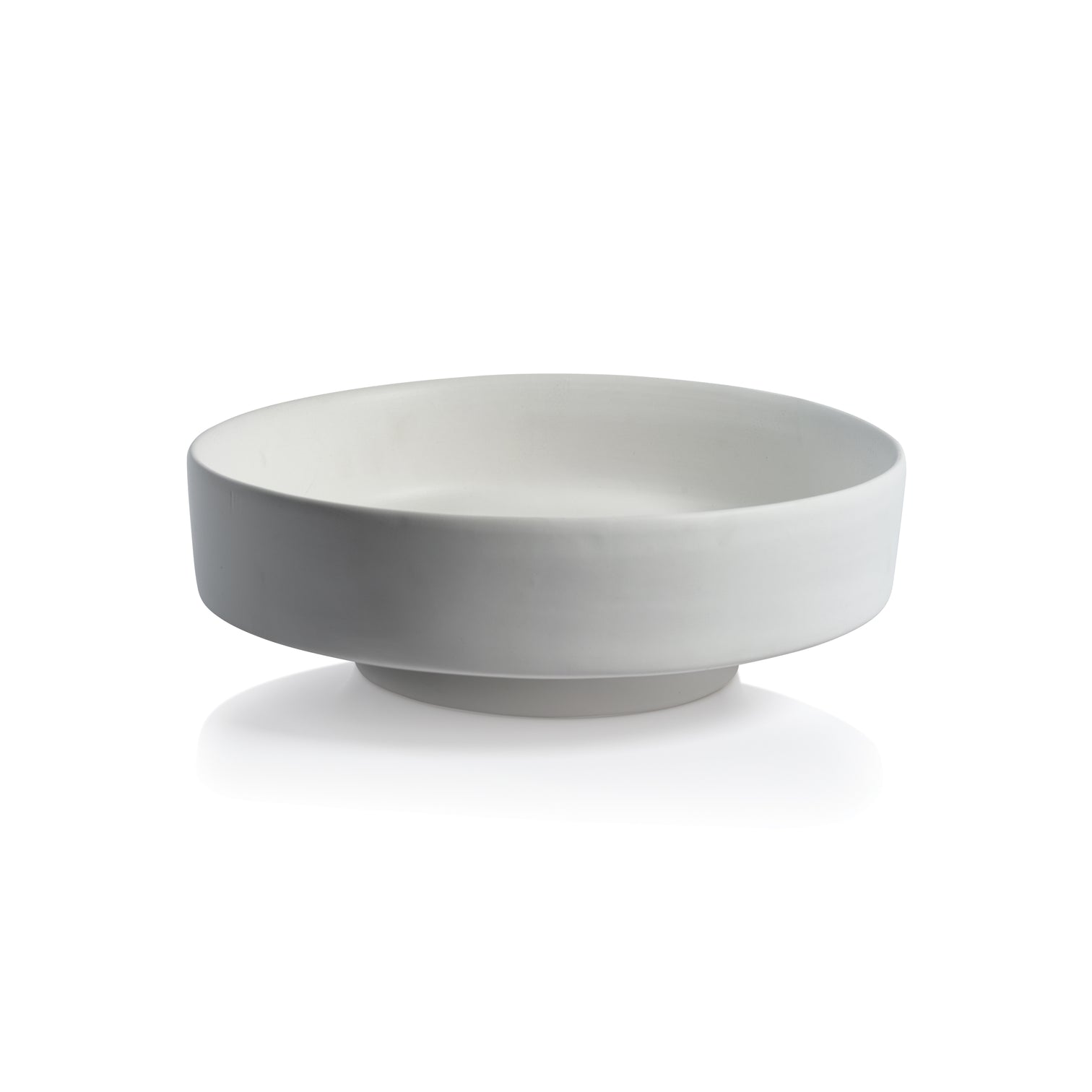Côte d'Azur White Ceramic Centerpiece Bowl - Image 3