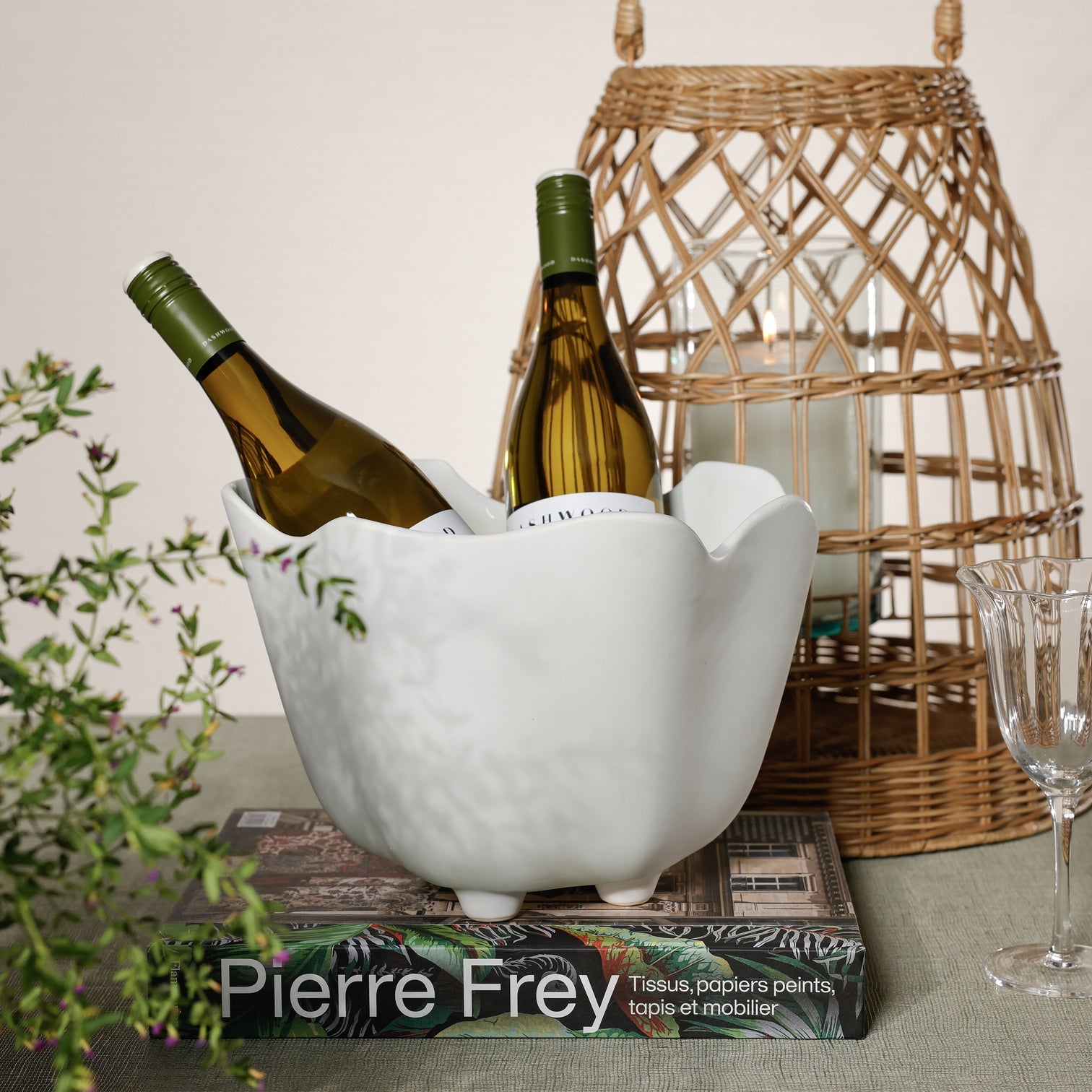 Alfresco Ceramic Multipurpose Wine Cooler / Ice Bucket / Planter