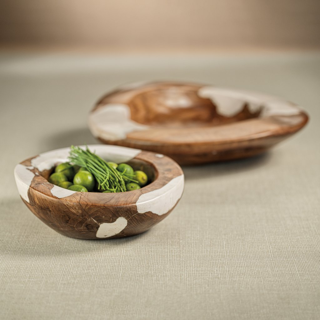 Lamala Natural Teakwood Bowl - Image 2
