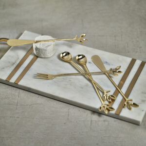 Leaves Cocktail Spreaders - Gold - Set of 4