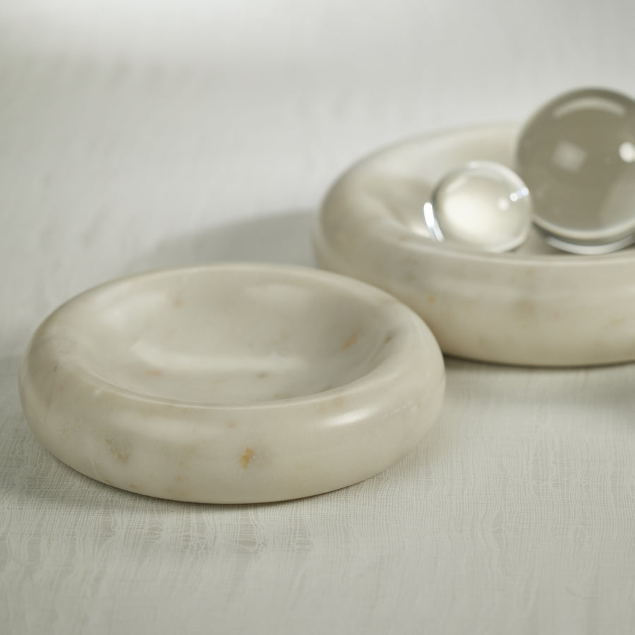 Curved Round Marble Bowl - Image 2