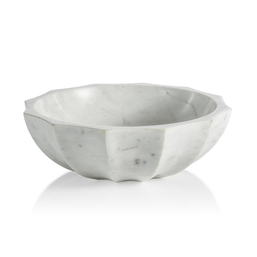 Kenzi Scalloped Marble Bowl - Image 2