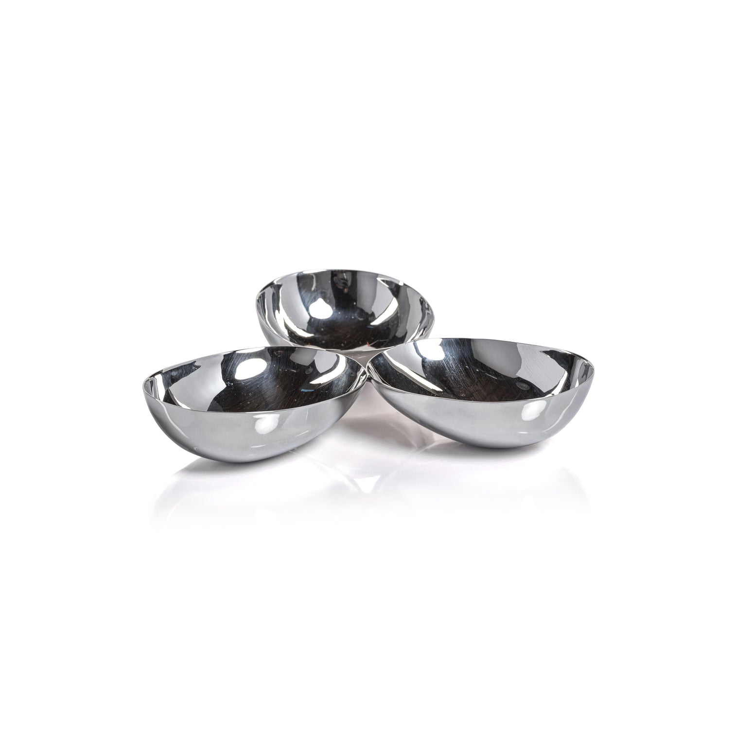 Triple Nut Bowl - Polished Nickel - Image 2