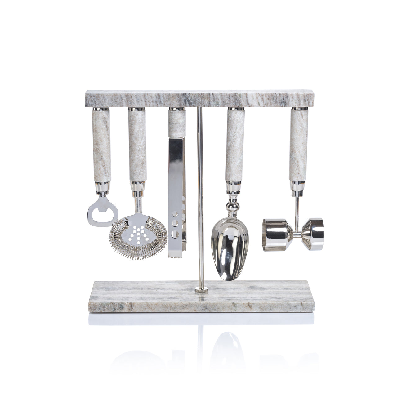 Five Piece Bar Tool Set - Marble - Image 2