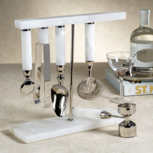 Five Piece Bar Tool Set - Alabaster