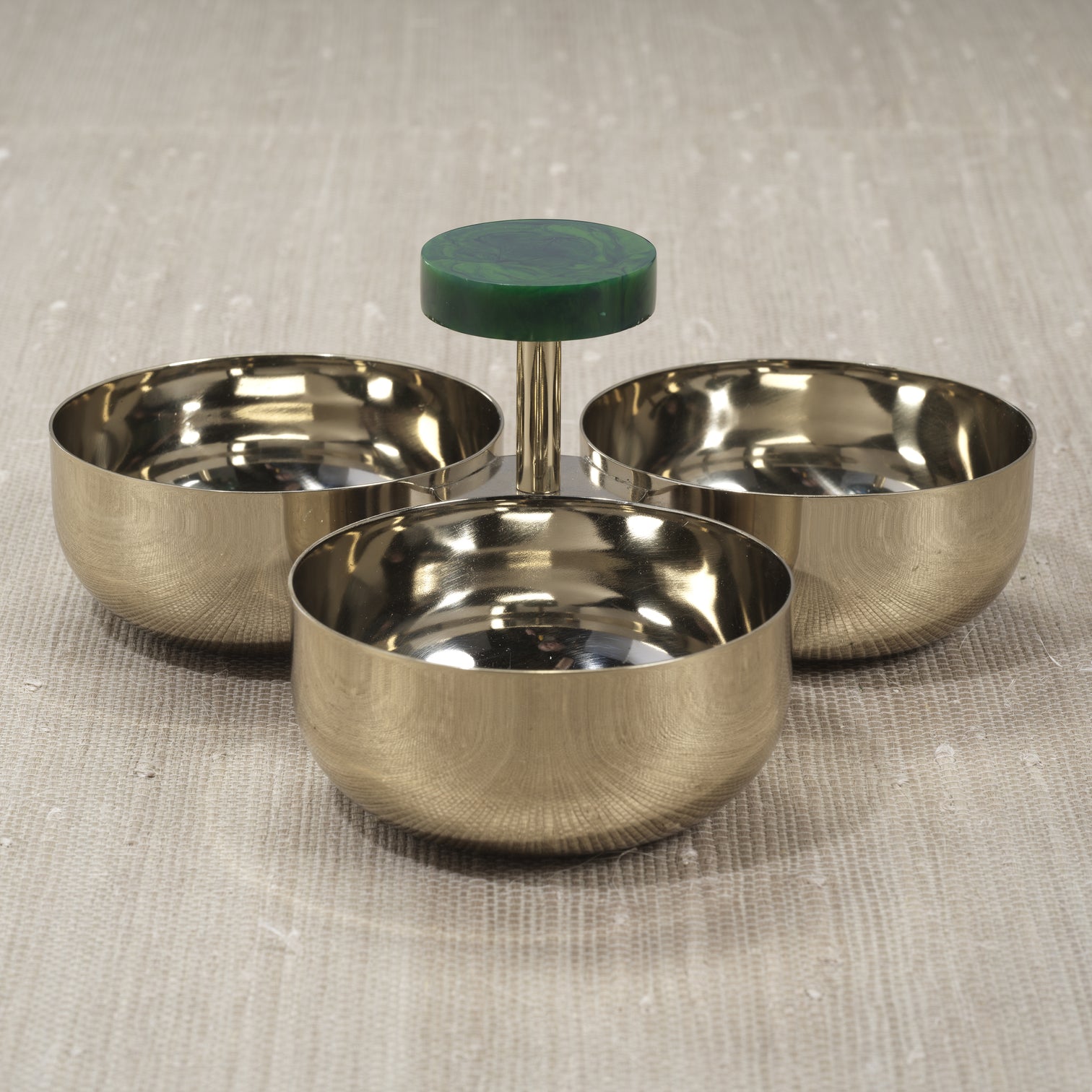 Spiga Condiment Set - Gold & Green - Image 3