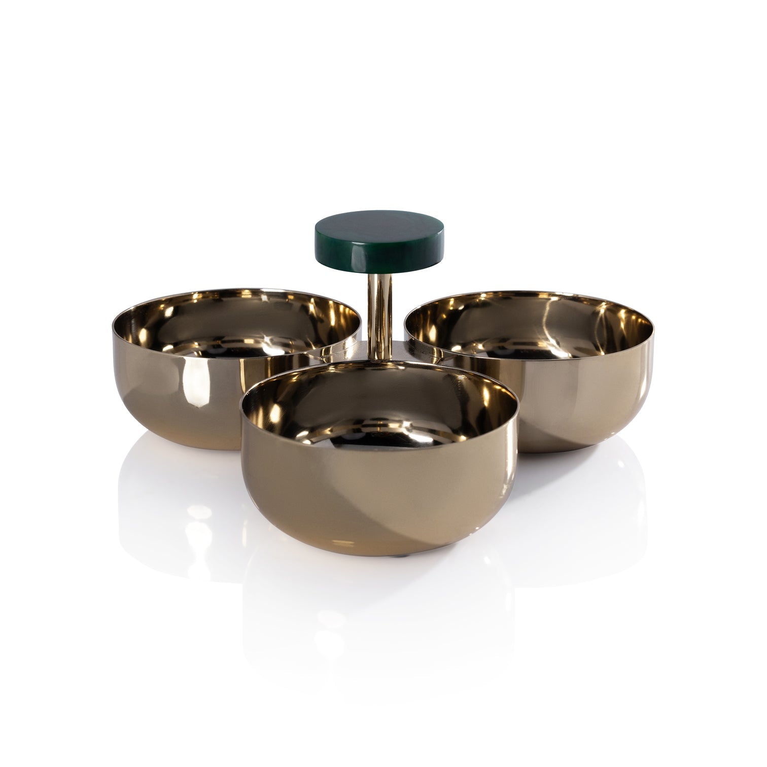Spiga Condiment Set - Gold & Green - Image 2