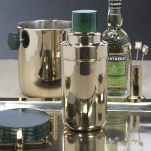 Spiga Cocktail Shaker - Gold & Green