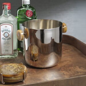 Spiga Ice Bucket - Nickel & Amber