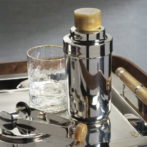 Spiga Cocktail Shaker - Nickel & Amber