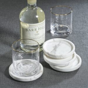 Marble Coaster - Set of 4 - Volakas White