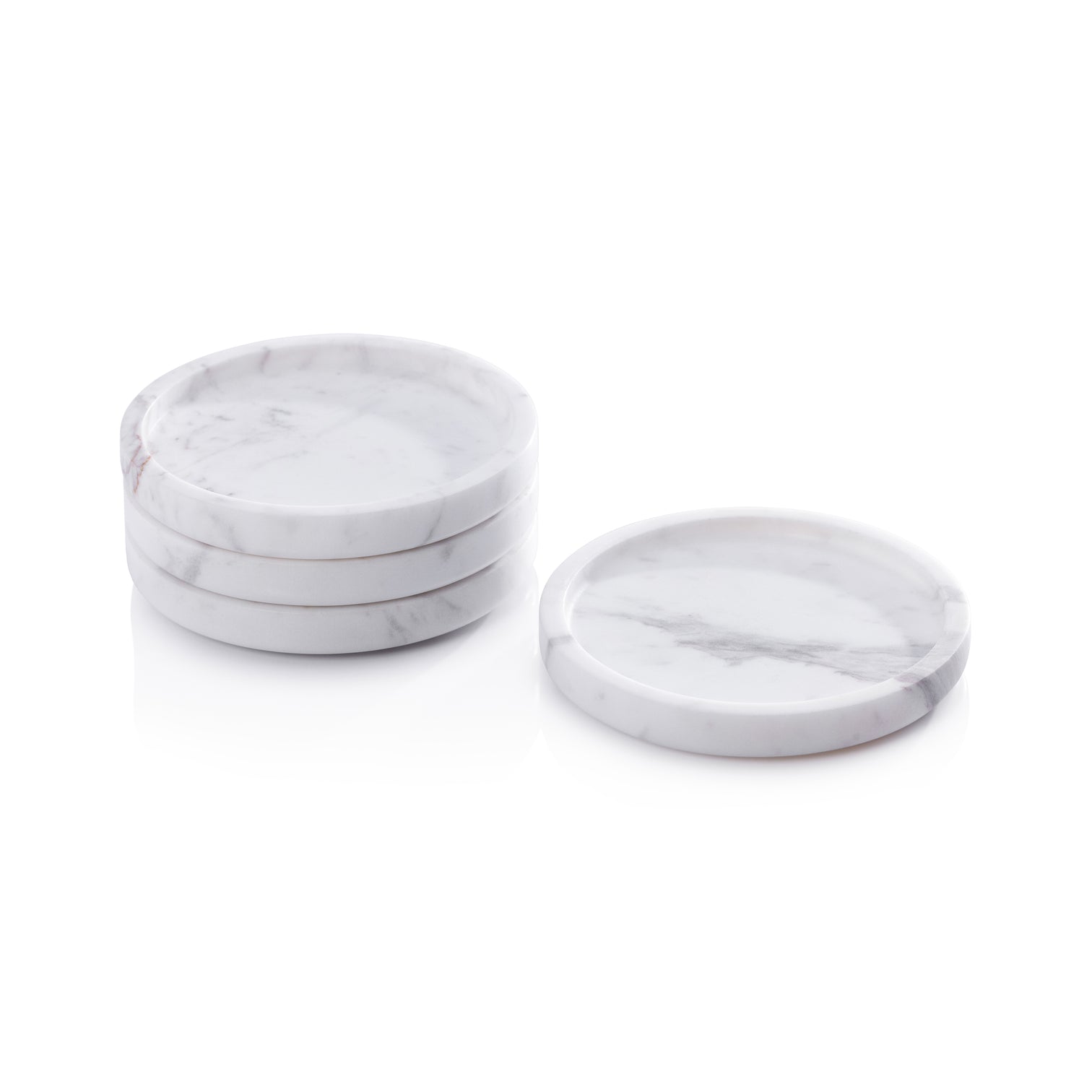 Marble Coaster - Set of 4 - Volakas White - Image 3