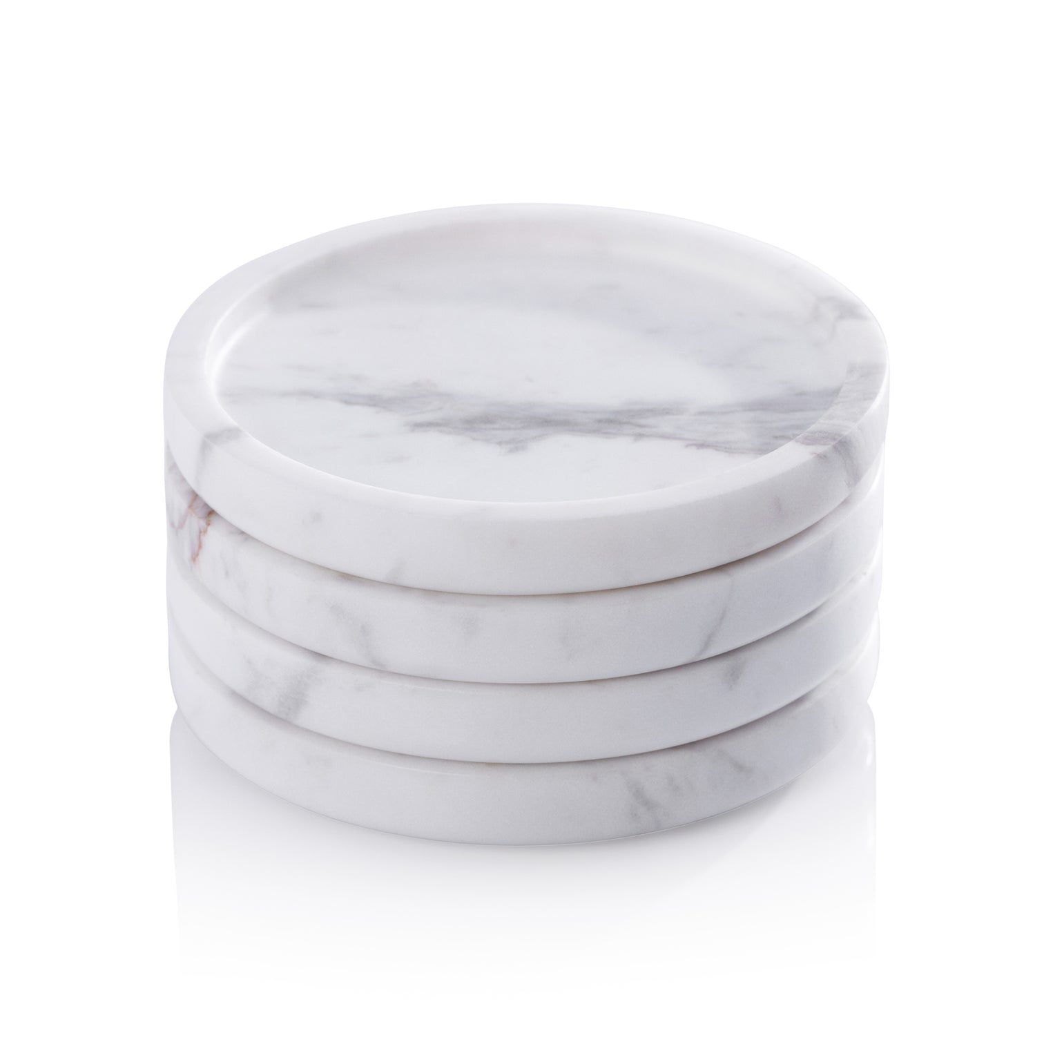 Marble Coaster - Set of 4 - Volakas White - Image 2