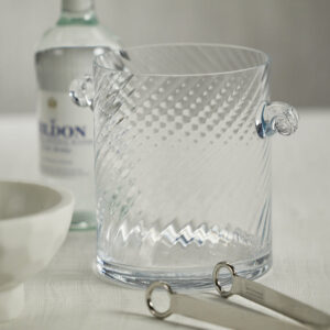 Bagatelle Swirl Glass Ice Bucket